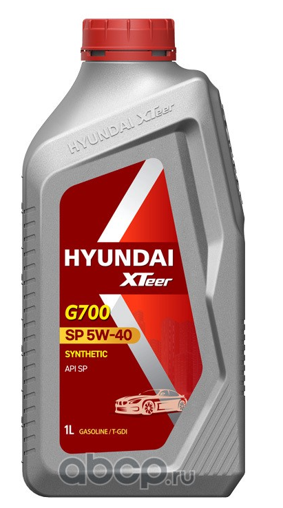 Масло моторное 5W40 HYUNDAI XTeer 1л синтетика Gasoline G700 SN